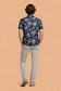 Blue Lily Statement Shirt For Men