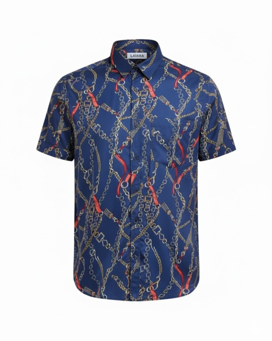 Blue Saphire Statement Shirt for Men