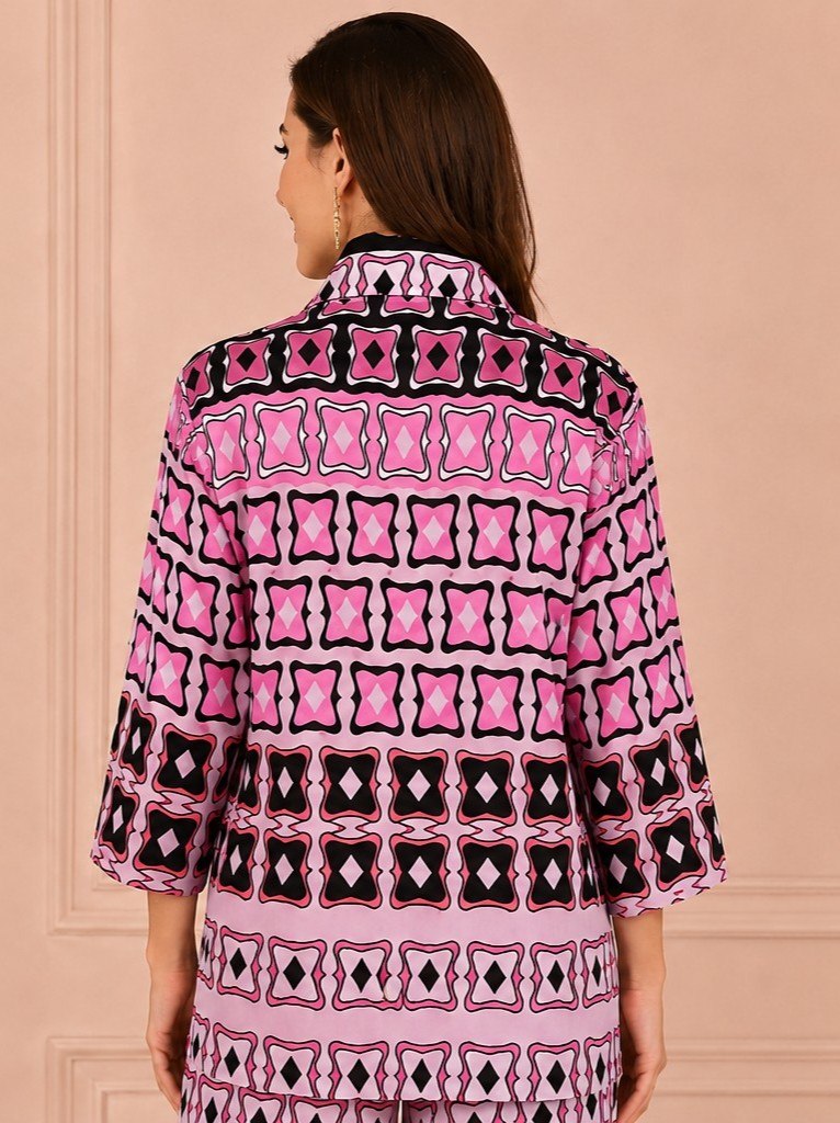 Blush Grid Co-ord Set