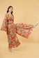 Boho Goddess Bell Sleeve top & Wide Legged Pant Co-Ord Set