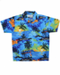 Carribbean Tropical Blue Beach Shirt for Men