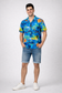 Carribbean Tropical Blue Beach Shirt for Men