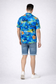Carribbean Tropical Blue Beach Shirt for Men