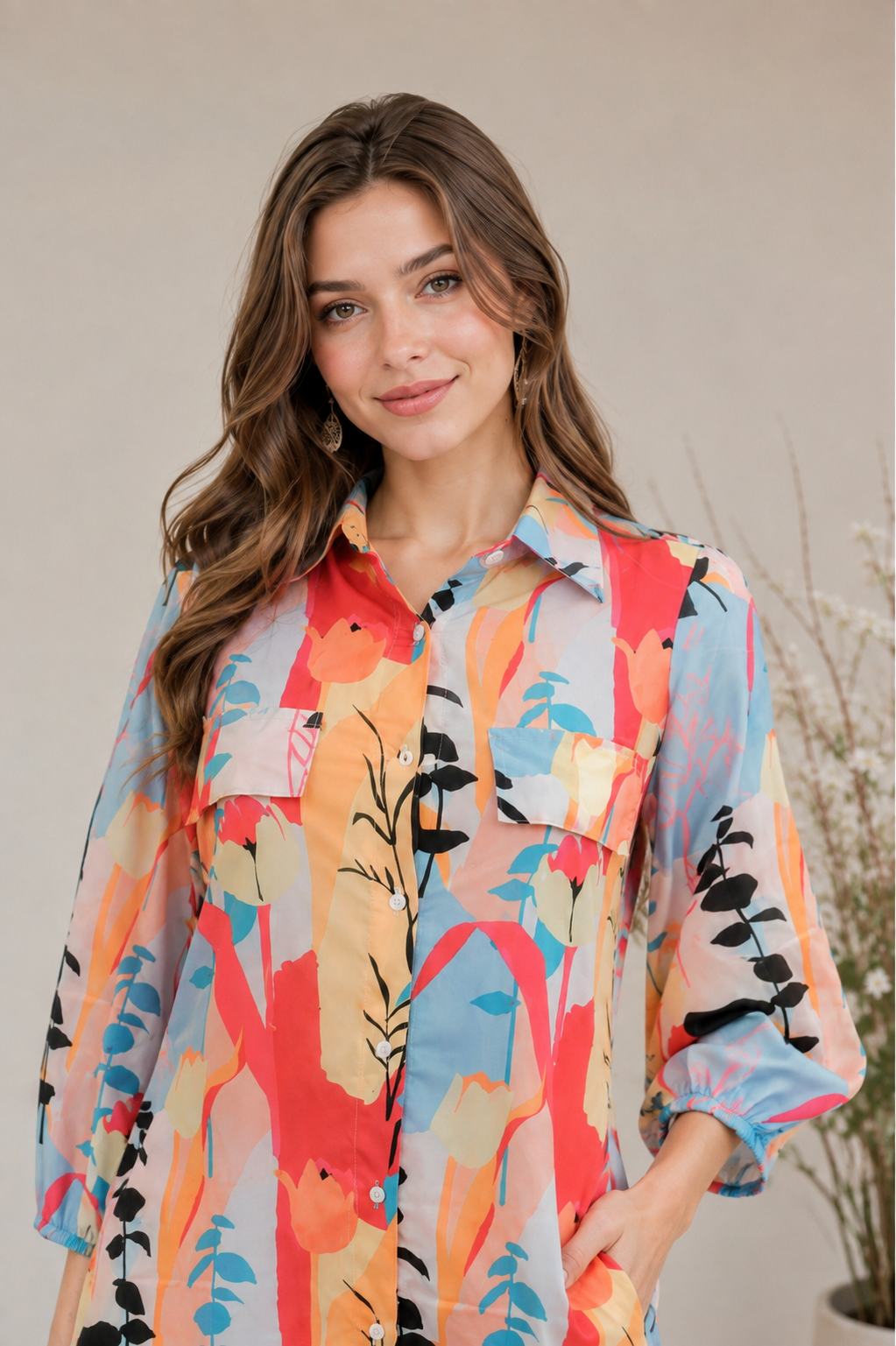  Coral Bloom Co-Ord Set 