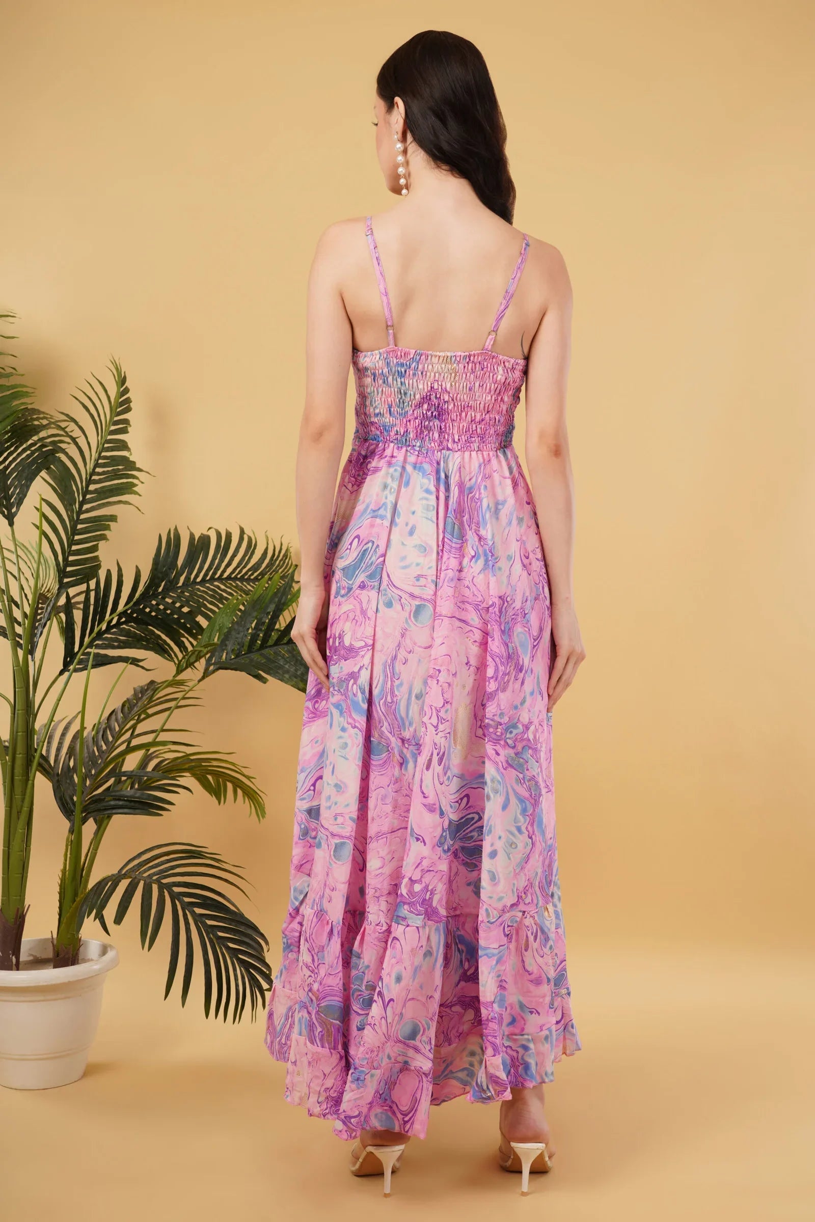 Diana Long A-Line Dress with Knot