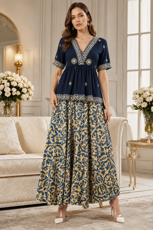 Maya Wide Legged Palazzo Pant