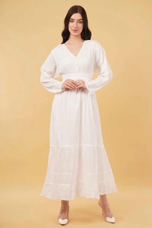 Miraj Long A-Line Tier Dress