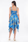 Ocean Blue Smock Flare Dress