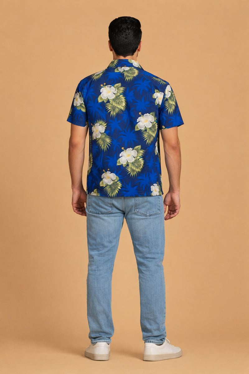 Paradise Blue Beach Shirt for Men