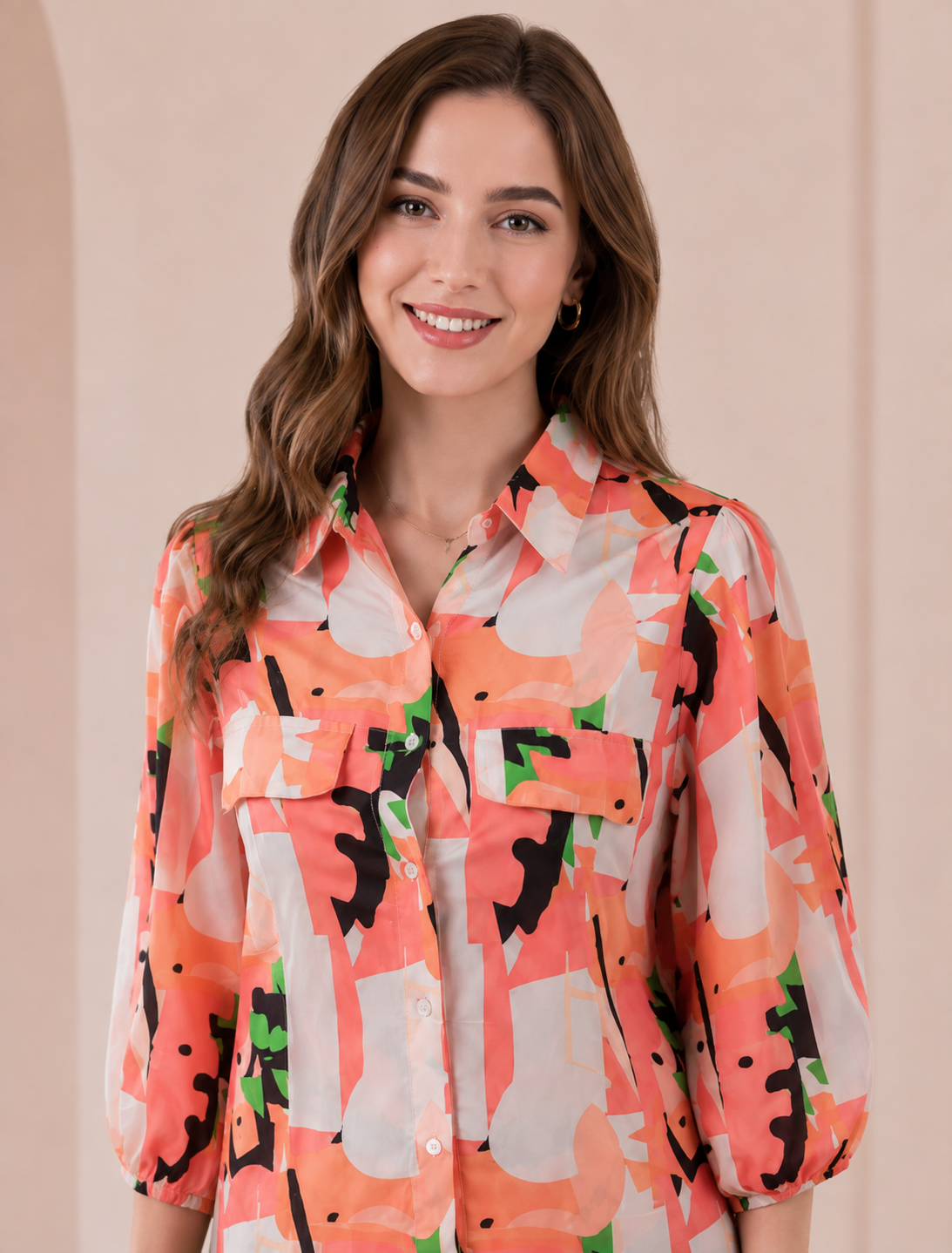 Peach Bloom Co-ord Set