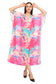 Pink Marbal Long Kaftan with strings on the inside