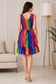 Prismatica short Smock Dress