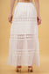 Sierra White A-Line Net Patch Skirt