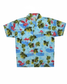 Blue Flamingo Beach Shirt for Men