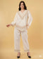 Amaya Embroidered Beige Co-Ord Set