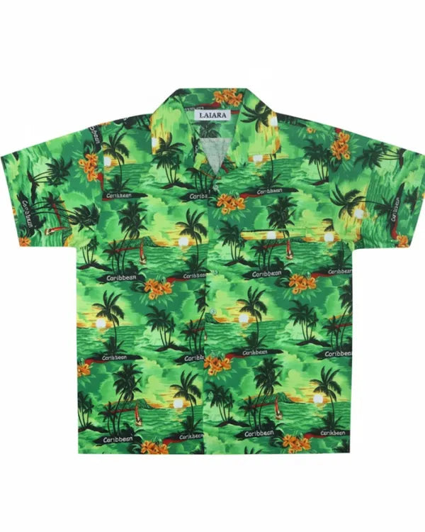 Sage Green Beach Shirt for Men